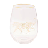 Leopard Wine Glass