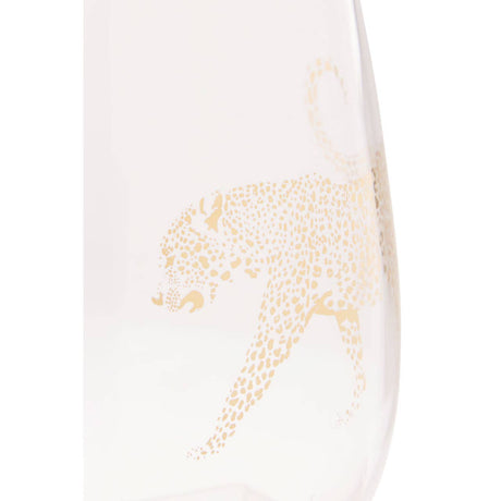 Leopard Wine Glass