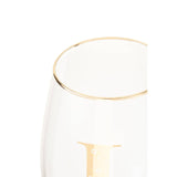 Letter L Stemless Wine Glass