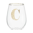 Letter C Stemless Wine Glass