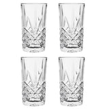 Beaufort Set of 4 Crystal High Ball Glasses