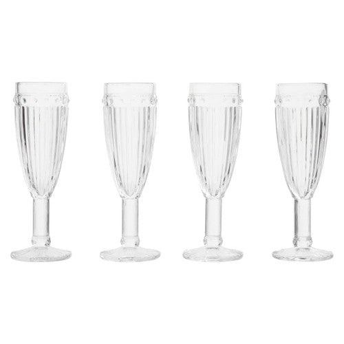 Auclair Set Of Four Champagne Glasses