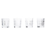 Auclair Set Of Four Check Glass Tumblers