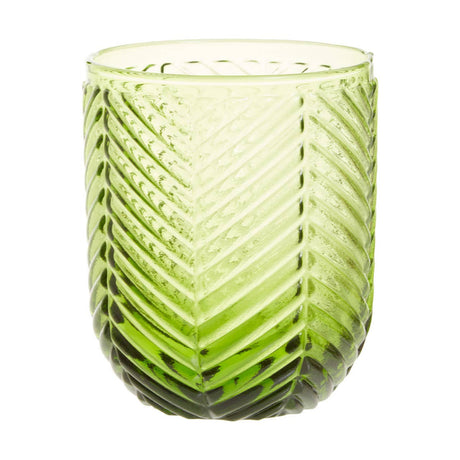 Set Of Four Fleur Green Tumblers