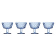 Set Of Four Fleur Blue Dessert Dishes