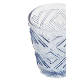 Set Of Four Fleur Blue Tumblers