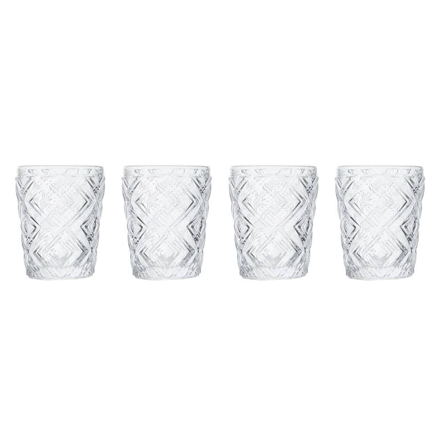 Set Of Four Fleur Tumblers