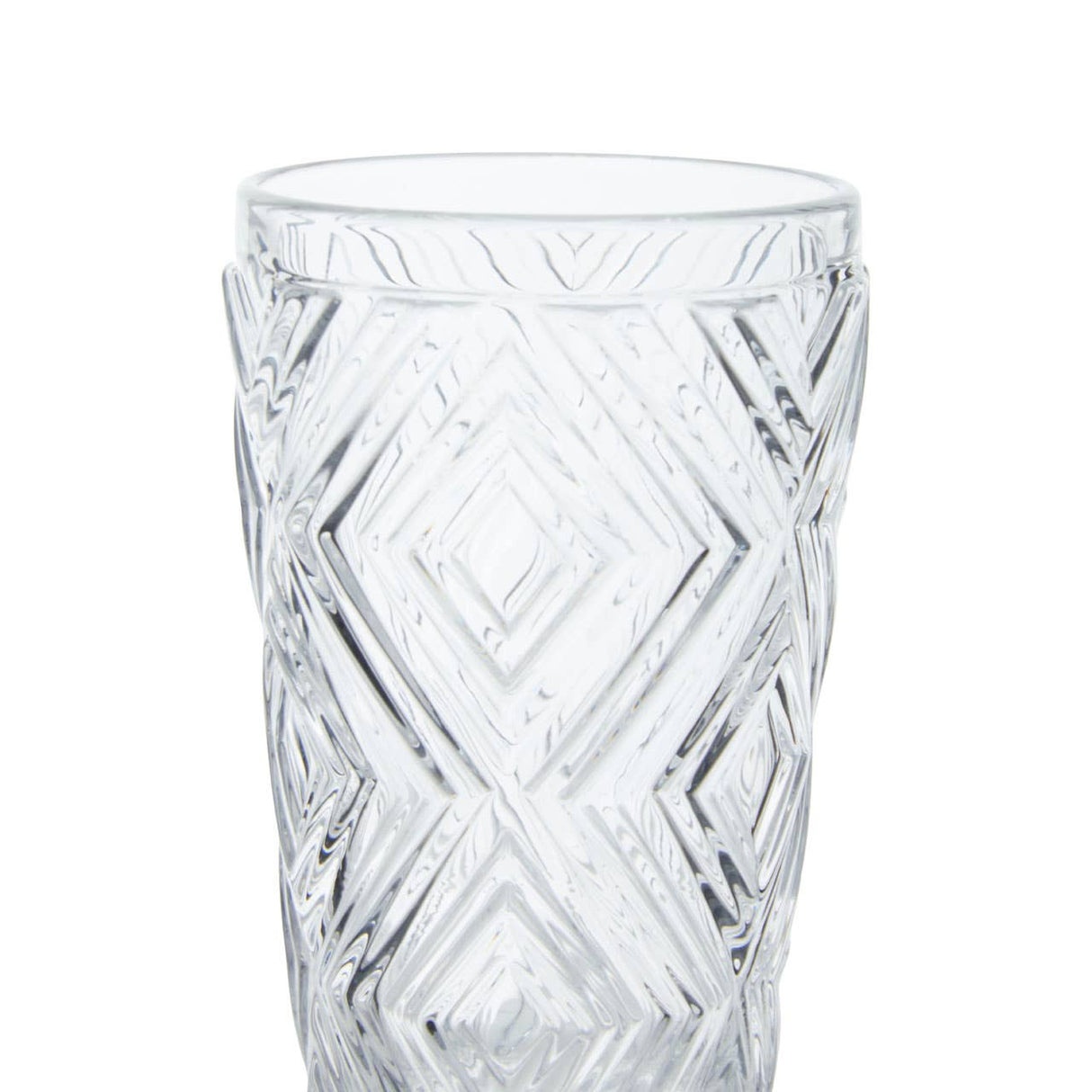 Set Of Four Fleur Highball Glasses