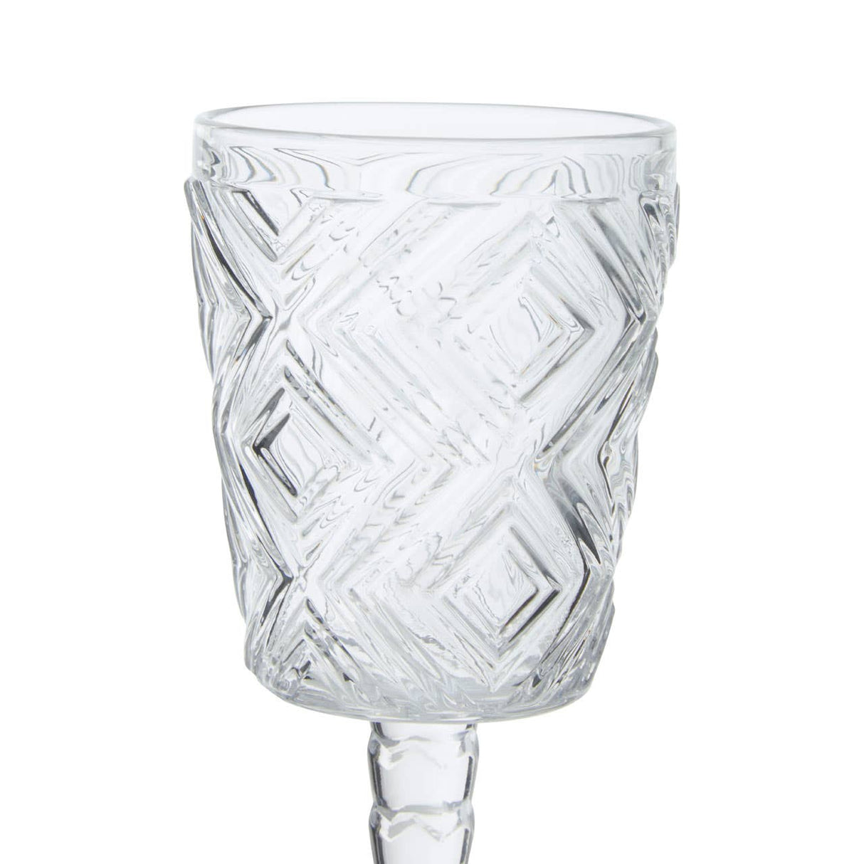 Set Of Four Fleur Wine Glasses