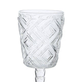 Set Of Four Fleur Wine Glasses