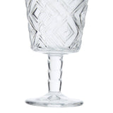 Set Of Four Fleur Wine Glasses