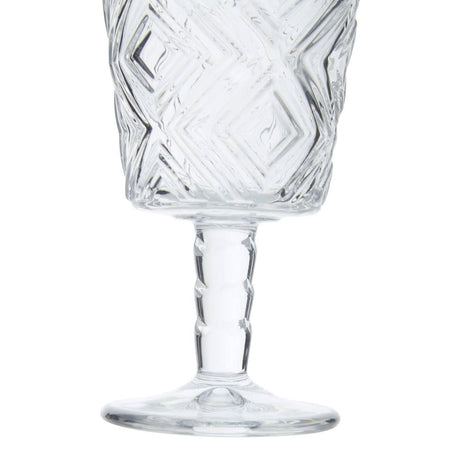 Set Of Four Fleur Wine Glasses