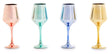 Set Of Four Wine Glasses In Assorted Colours