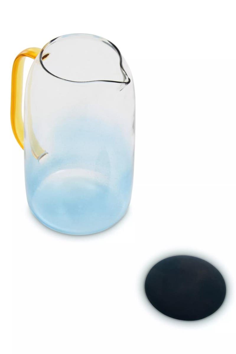 Noa Blue Glass And Jug Five Piece Set