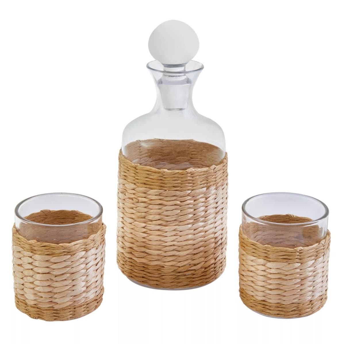Juno Glass And Decanter Three Piece Set