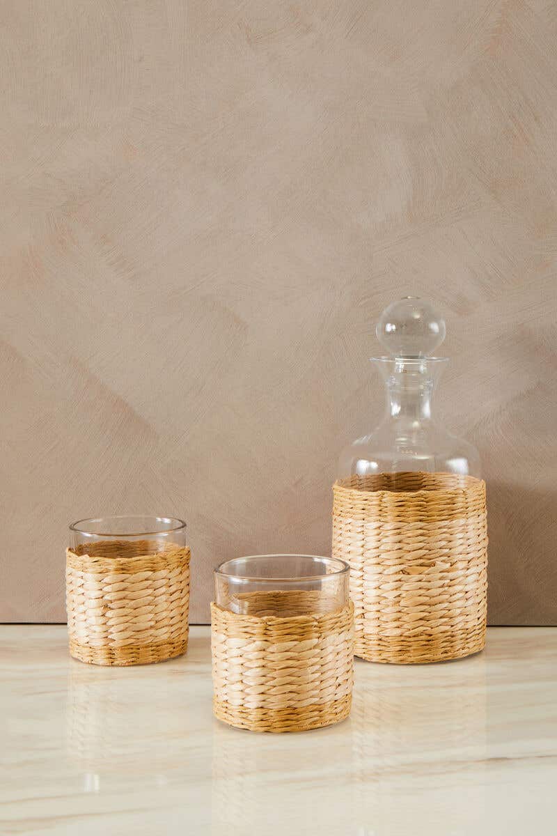 Juno Glass And Decanter Three Piece Set
