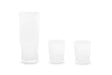 Juno Ribbed Glass And Jug Three Piece Set