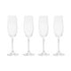 Ada Set Of 4 Crystal Champagne Glasses