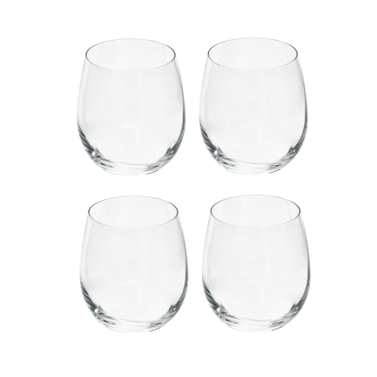 Ada Set Of 4 Crystal Small Tumblers