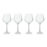 Ada Set Of 4 Crystal Burgundy Glasses