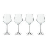Ada Set Of 4 Crystal Burgundy Glasses