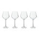 Ada Set Of 4 Crystal Burgundy Glasses