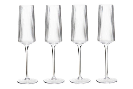 Eldon Set of Four Clear Champagne Glasses