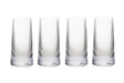 Set of Four Eldon Ribbed 420ml Clear Hi Ball Glasses