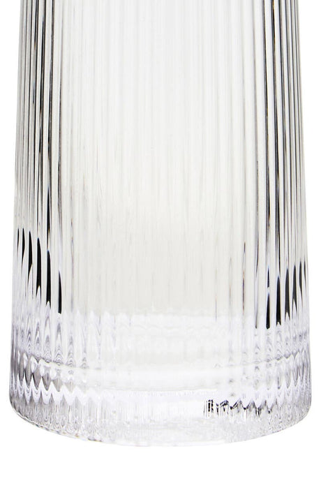 Set of Four Eldon Ribbed 420ml Clear Hi Ball Glasses