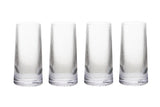 Set of Four Eldon Ribbed Clear Hi Ball Glasses