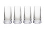 Set of Four Eldon Ribbed Clear Hi Ball Glasses