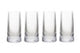 Set of Four Eldon Ribbed Clear Hi Ball Glasses