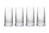 Set of Four Eldon Ribbed Clear Hi Ball Glasses