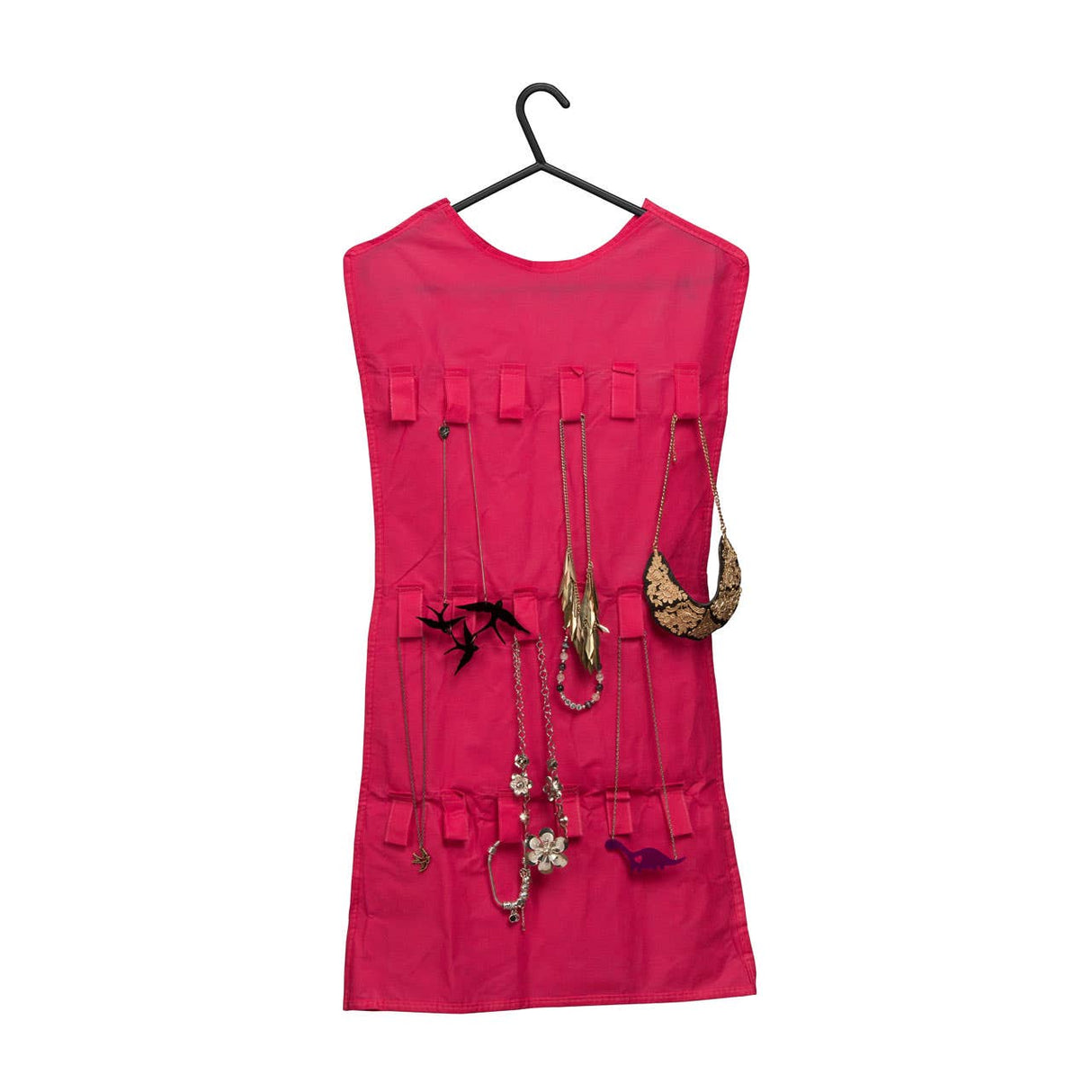 Hot Pink Dress Design Jewellery Organiser