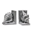 Conch Grey Dolomite Bookends - Set Of 2