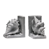 Conch Grey Dolomite Bookends - Set Of 2