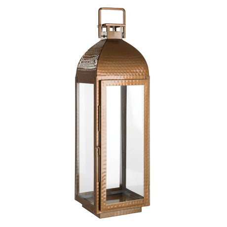 Ravi Large Lantern With Copper Finish
