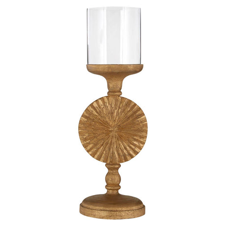 Fluted Disc Candle Holder