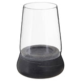Complements Grey Marble/Glass Candle Holder