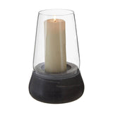 Complements Grey Marble/Glass Candle Holder