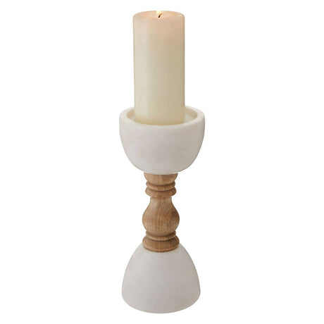 Sena Candle Holder With Decorative Stem