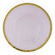 Ida Glass Charger Plate With Gold Rim