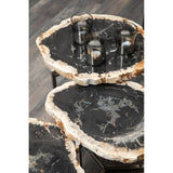 Complements Silver Glass Tealight Holder