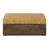 Bowerbird Gold Disc Design Large Trinket Box