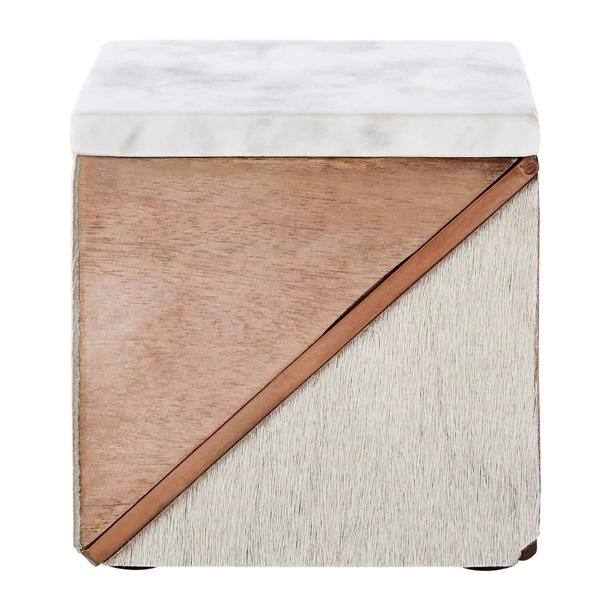 Bowerbird Cowhide  Small Trinket Box