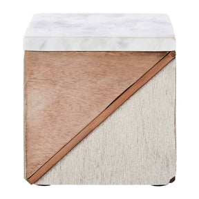 Bowerbird Cowhide  Small Trinket Box