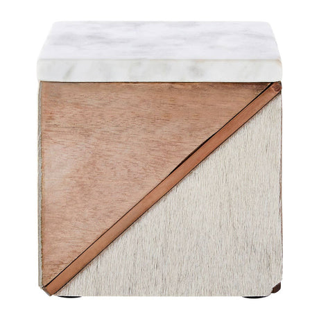 Bowerbird Cowhide  Small Trinket Box