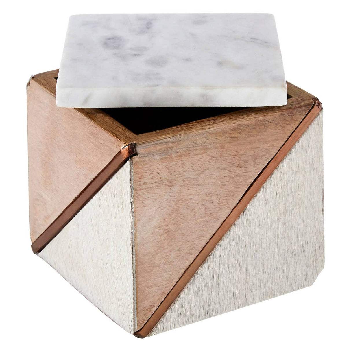 Bowerbird Cowhide  Small Trinket Box