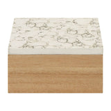 Mimo White Marble Effect Trinket Box