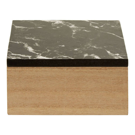 Mimo Black Marble Effect Trinket Box